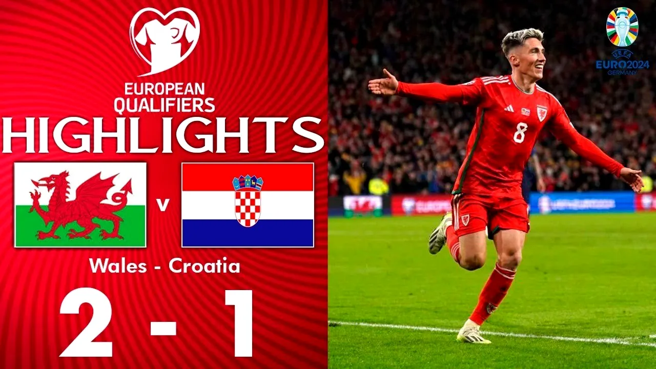 ไฮไลท์ฟุตบอลยูโรรอบคัดเลือก 2023 เวลส์เปิดบ้านเฉือนโครเอเชีย 2-1 ซิวสามแต้มสำคัญ 16 ตุลาคม 2566