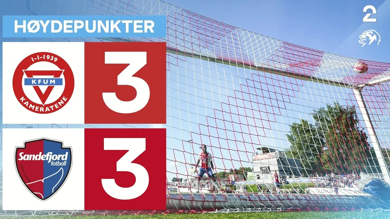 3 มิถุนายน 2567 ชมไฮไลท์ฟุตบอล นอร์เวย์ ทิปเปลีเก้น เคเอฟยูเอ็ม ออสโล 3-3 ซานเดฟยอร์ด ศึกมันส์สะเทือนสนาม dooball69.com