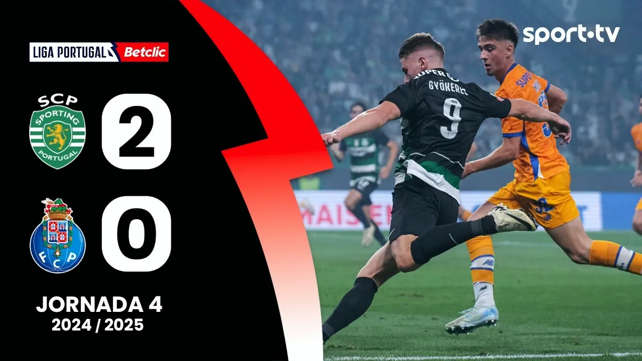 ไฮไลท์บอล 01/09/2567 สปอร์ติ้ง ลิสบอน ชนะ เอฟซี ปอร์โต้ 2-0 ศึกฟุตบอลลีกาซาเกรส โปรตุเกส 2024/2567