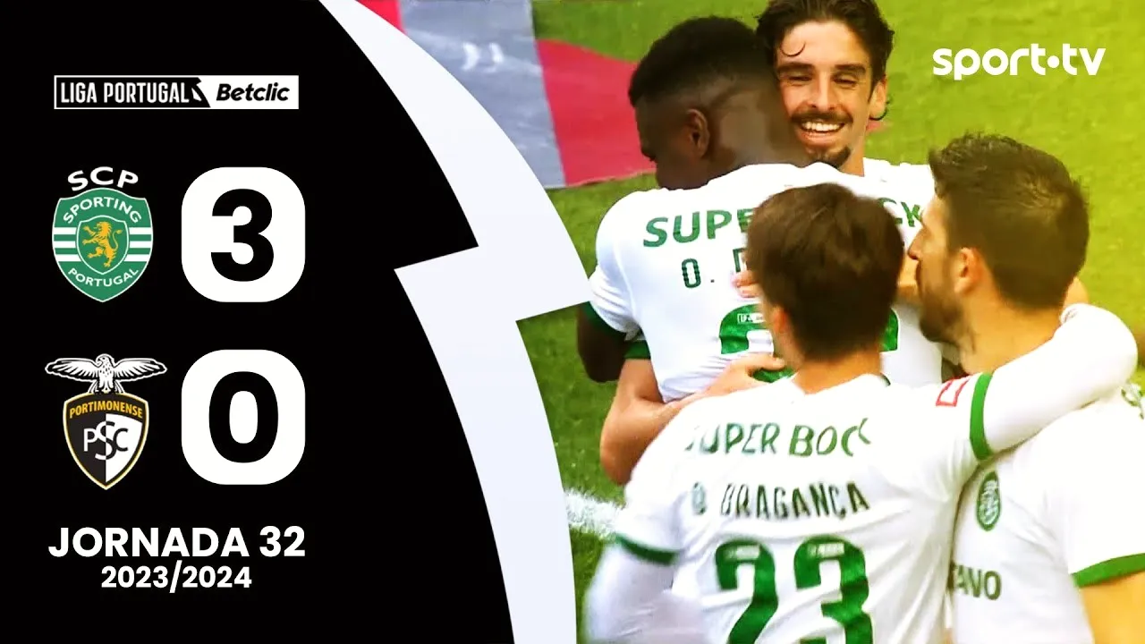 ไฮไลท์ฟุตบอล ลีกา ซาเกรส โปรตุเกส 2024 สปอร์ติ้ง ลิสบอน ถล่ม ปอร์ติโมเนนเซ่ 3-0 05/05/2567