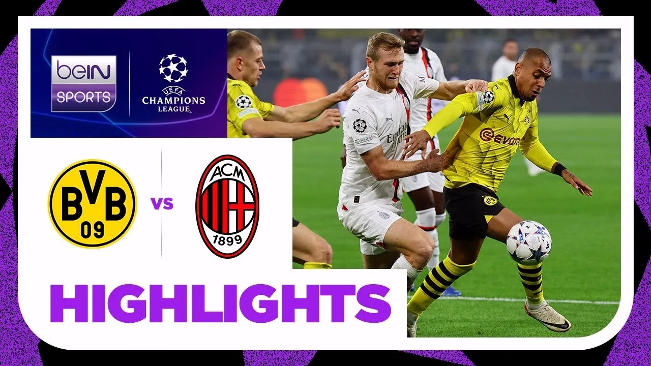 ไฮไลท์ฟุตบอล ยูฟ่า แชมเปี้ยนส์ ลีก 2023: โบรุสเซีย ดอร์ทมุนด์ เสมอ เอซี มิลาน 0-0 ศึกหนักไร้สกอร์ วันที่ 5 ตุลาคม 2566 (05/10/2566)