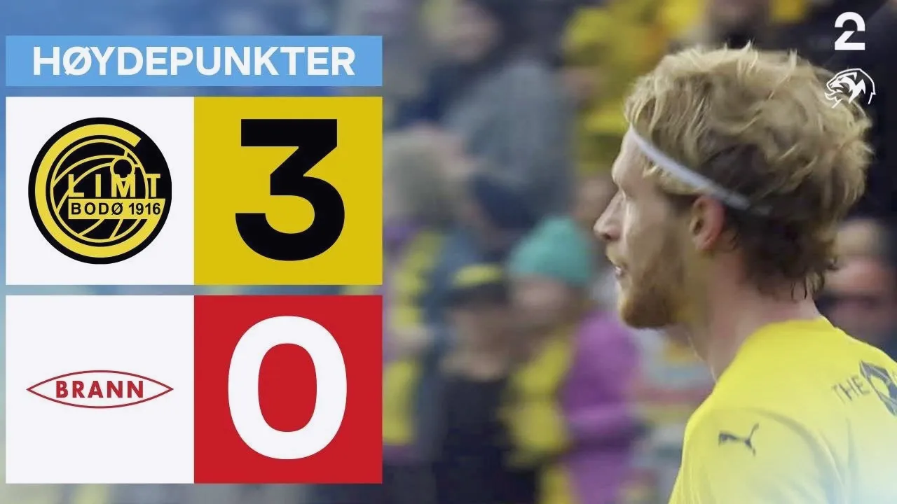 ไฮไลท์ฟุตบอลนอร์เวย์ ทิปเปลีเก้น 2025 โบโด กลิมท์ ถล่ม เอสเค บรานน์ 3-0 วันที่ 22 มิถุนายน 2568