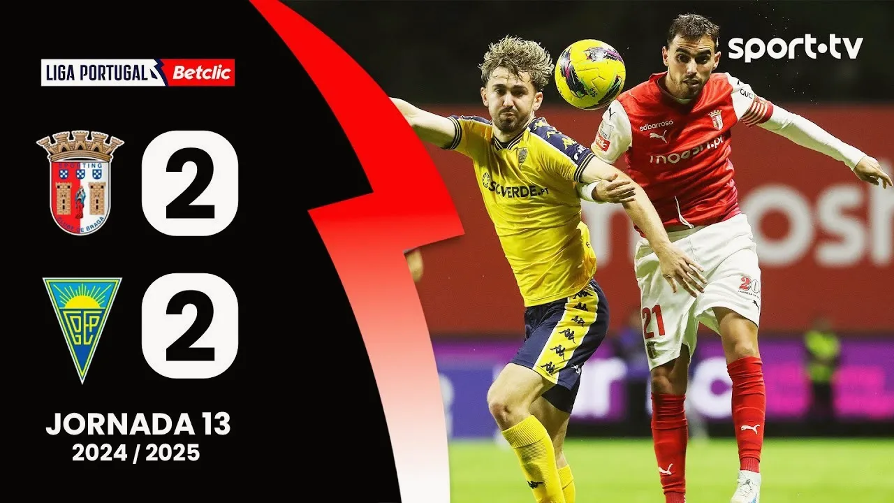 ไฮไลท์บอล ลีกา ซาเกรส โปรตุเกส 07/12/2567 สปอร์ติ้ง บราก้า ไล่เจ๊เอสโตริล 2-2 สุดมันส์