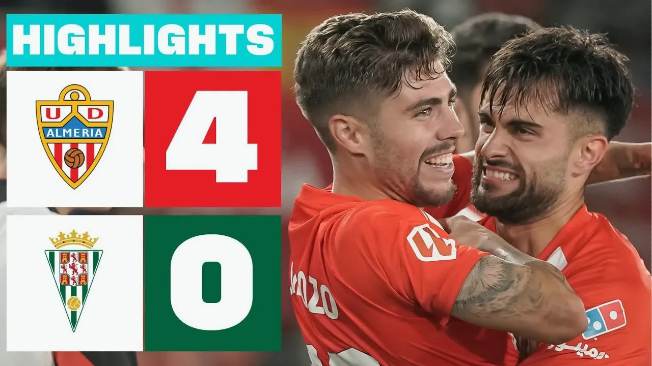 ไฮไลท์ฟุตบอล อัลเมเรีย ถล่ม คอร์โดบ้า 4-0 ศึกอเดลันเต้ สเปน ฤดูกาล 2024 วันที่ 27/11/2567