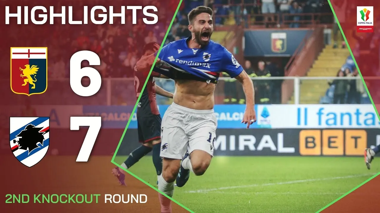 เจาะไฮไลท์ฟุตบอล Genoa 1-1 Sampdoria โคปปา อิตาเลีย คัพรอบแรก 26/09/2567 ครบจบใน dooball69.com