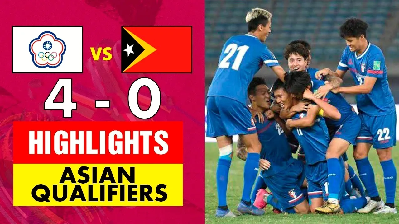 ไฮไลท์ฟุตบอลคัดบอลโลกโซนเอเชีย 2023 ไต้หระวันถล่มติมอร์เลสเต 4-0 เปิดหัวรอบสองสุดเดือด 13/10/2566