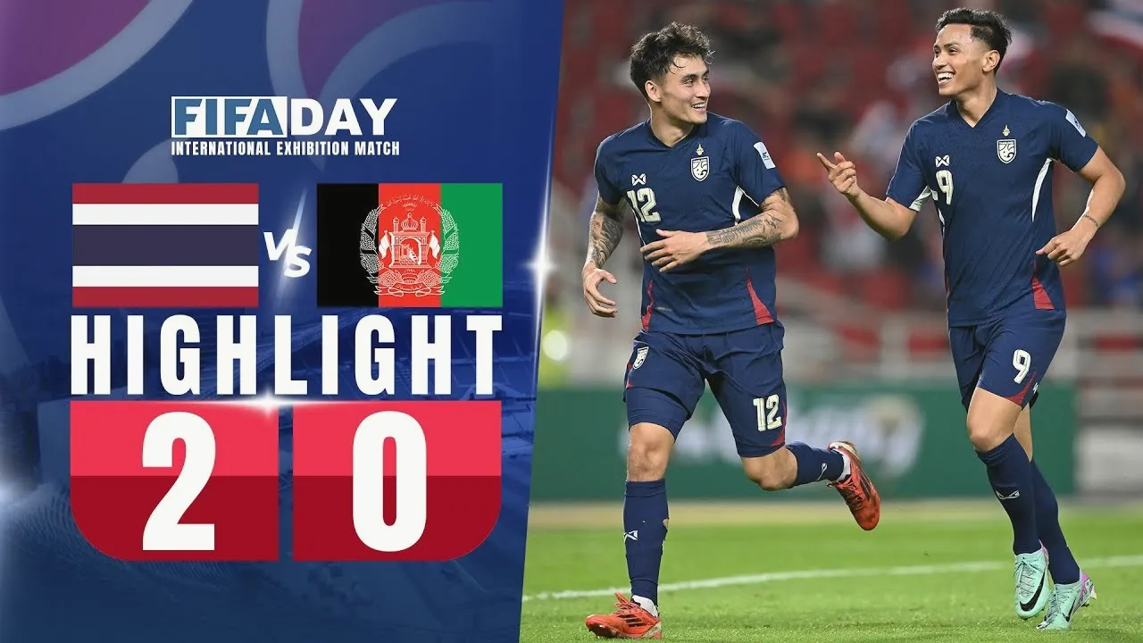 22 มีนาคม 2568 ไฮไลท์สุดมัน ทีมชาติไทยถล่มอัฟกานิสถาน 2-0 ศึกกระชับมิตร โดดเด่นครบเครื่องจาก dooball69.com