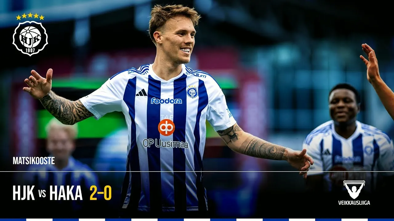 ไฮไลท์ฟุตบอล เอชเจเค เฮลซิงกิ เปิดบ้านชนะฮาก้า 2-0 ในศึกฟินแลนด์ ไวเคาส์ลีกา 2024 วันที่ 21/07/2567