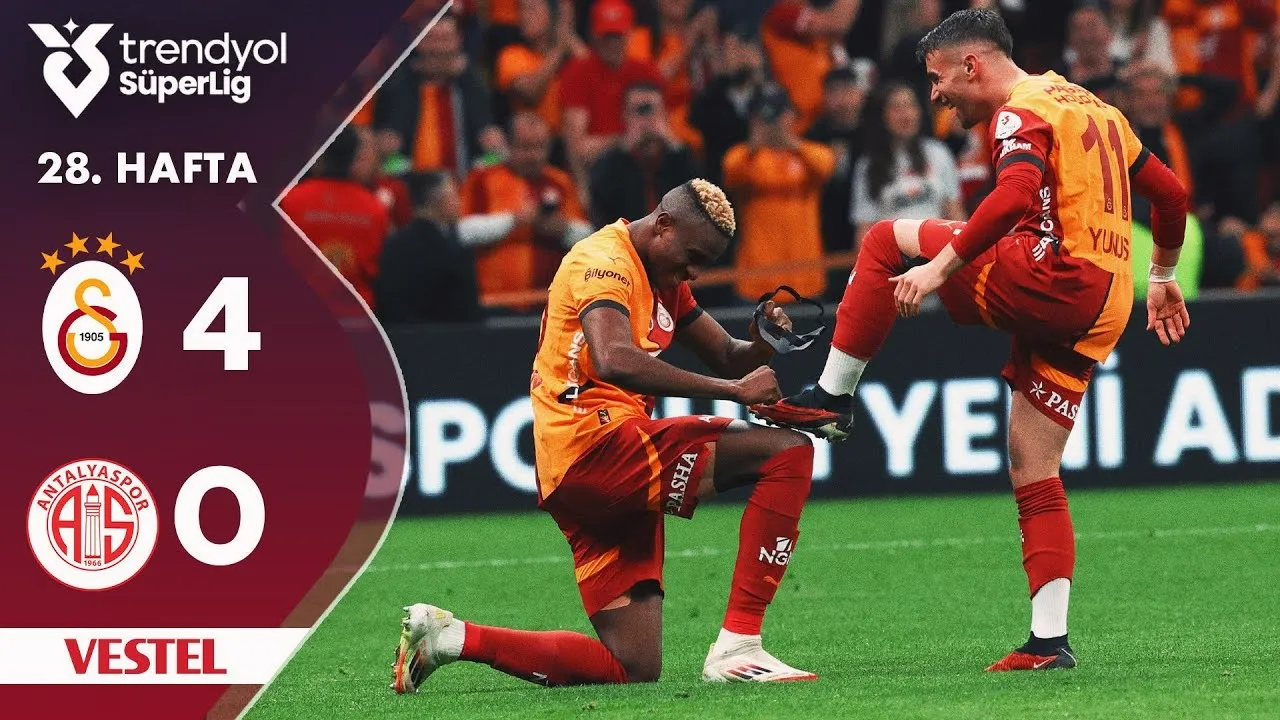 ไฮไลท์ฟุตบอล กาลาตาซาราย ถล่ม อันตัลยาสปอร์ 4-0 ศึกตุรกี ซุปเปอร์ลีก ประจำวันที่ 15/03/2568