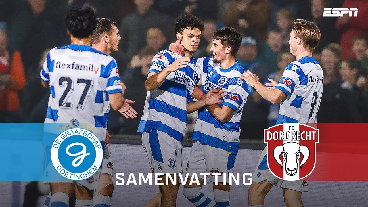 ไฮไลท์ฟุตบอล เดอ กราฟสคัป ชนะ ดอร์เดรชท์ 4-1 จูปิแลร์ลีก ฮอลแลนด์ ฤดูกาล 2024/2567 วันที่ 2 พฤศจิกายน 2567