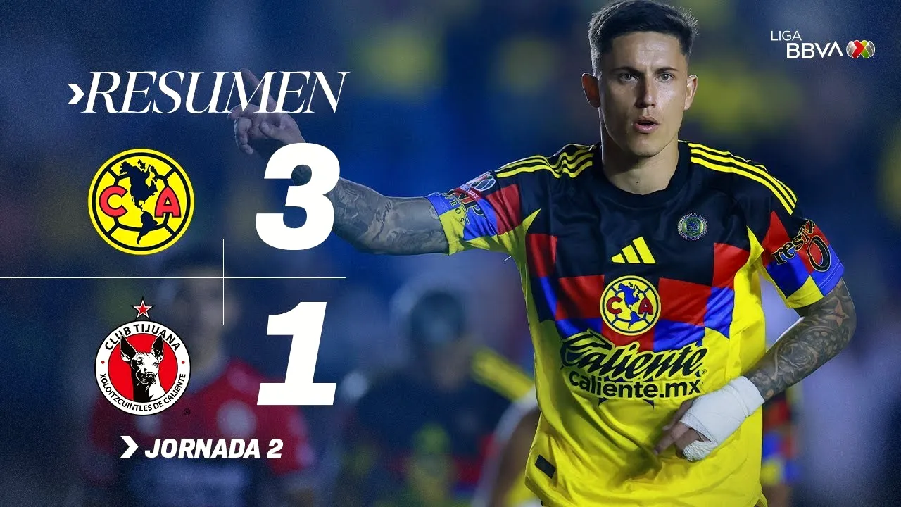 ดวลเดือดคลับอเมริกาเฉือนตีฮัวนา 3-1 ซิวชัยพรีเมร่าดิวิชั่น เม็กซิโก คู่เด็ดประจำวันที่ 17/07/2568