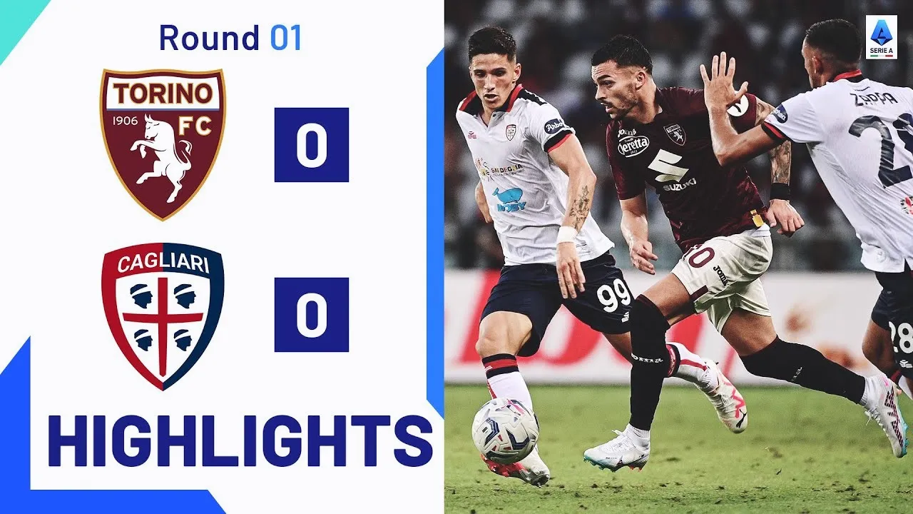 ไฮไลท์ฟุตบอลกัลโช่ เซเรียอา อิตาลี 2023 โตริโน่ เสมอกาญารี่ 0-0 ไร้สกอร์สนามโอลิมปิโก