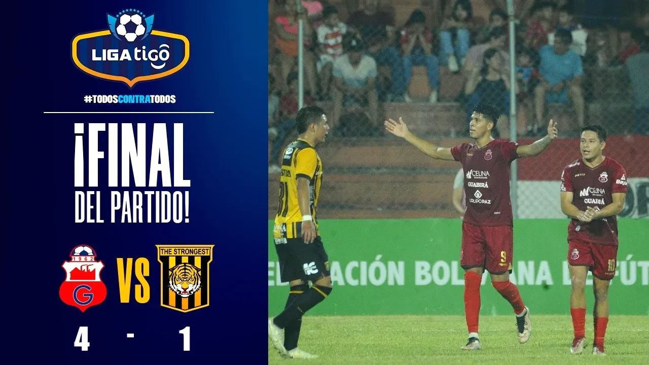 ดุเดือดจบสกอร์! คลับ กัวบิร่า ถล่ม เดอะ สตรองเกสต์ 4-1 ศึกโบลิเวีย ลีกา เดอ ฟุตบอล 24/25 08/11/2566