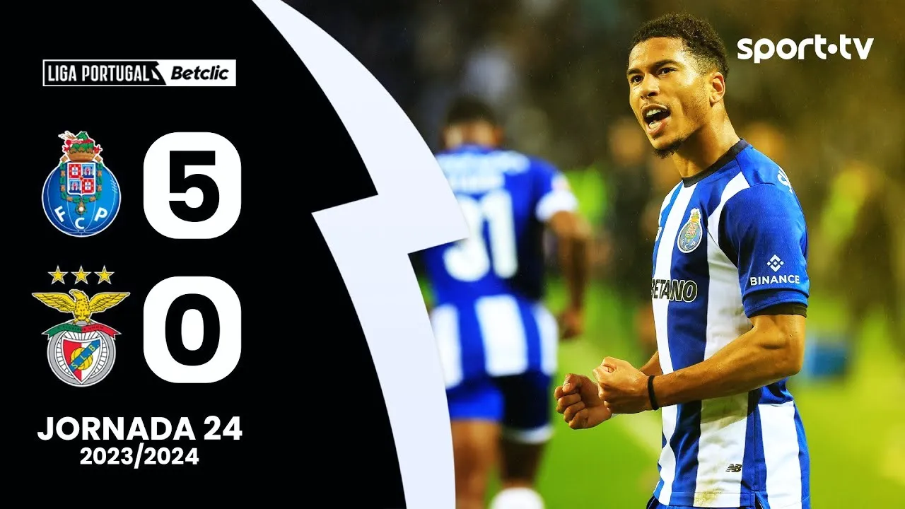 ไฮไลท์ฟุตบอลลีกา ซาเกรส โปรตุเกส 04/03/2567 เอฟซี ปอร์โต้ ถล่ม เบนฟิก้า 5-0