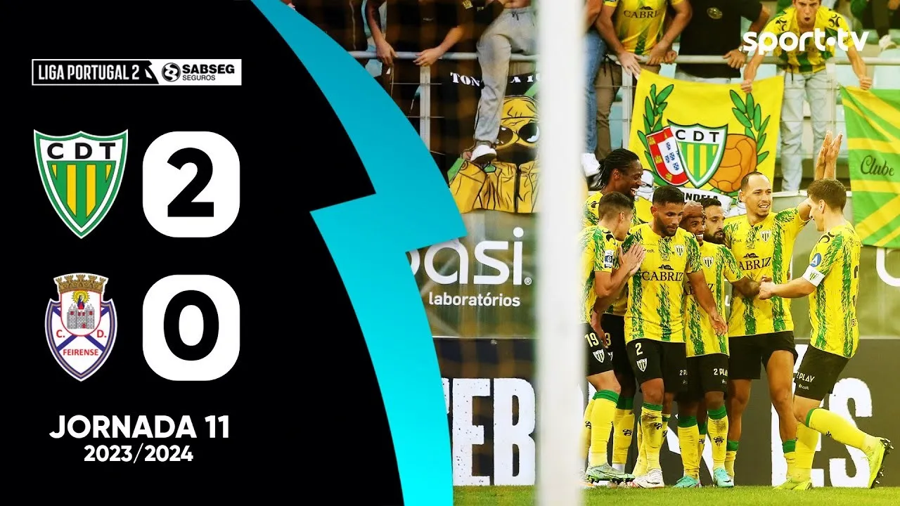 👉 ไฮไลท์ฟุตบอล ซีดี ทอนเดลา เปิดรังไล่ต้อน เฟยเรนเซ่ 2-0 ในศึก โปรตุเกส ดิวิชั่น2 วันที่ 19/11/2566