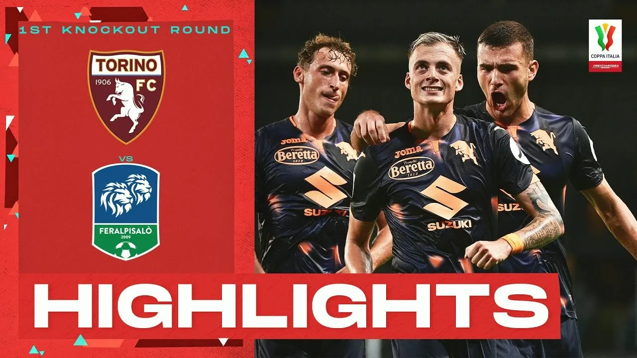ไฮไลท์ฟุตบอล โตริโน่ แซงชนะ เฟอรัลพิซาโล 2-1 ในศึกโคปป้า อิตาเลีย คัพ ดูบอลสนุกได้ที่ dooball69.com