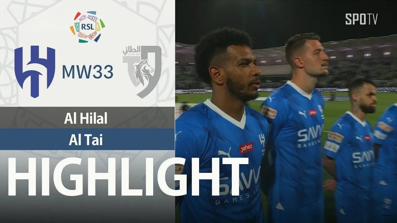 ไฮไลท์ฟุตบอล ซาอุดีฯ ลีก 24/05/2567 อัล ฮิลาล ชนะ อัล ทาย 3-1