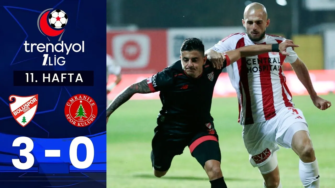 [ไฮไลท์] โบลูสปอร์ ชนะ อุมรานิเยสปอร์ 3-0 ตุรกี ดิวิชัน 2 วันที่ 2 พฤศจิกายน 2567 ดุบอลสดครบทุกลีกที่ dooball69.com