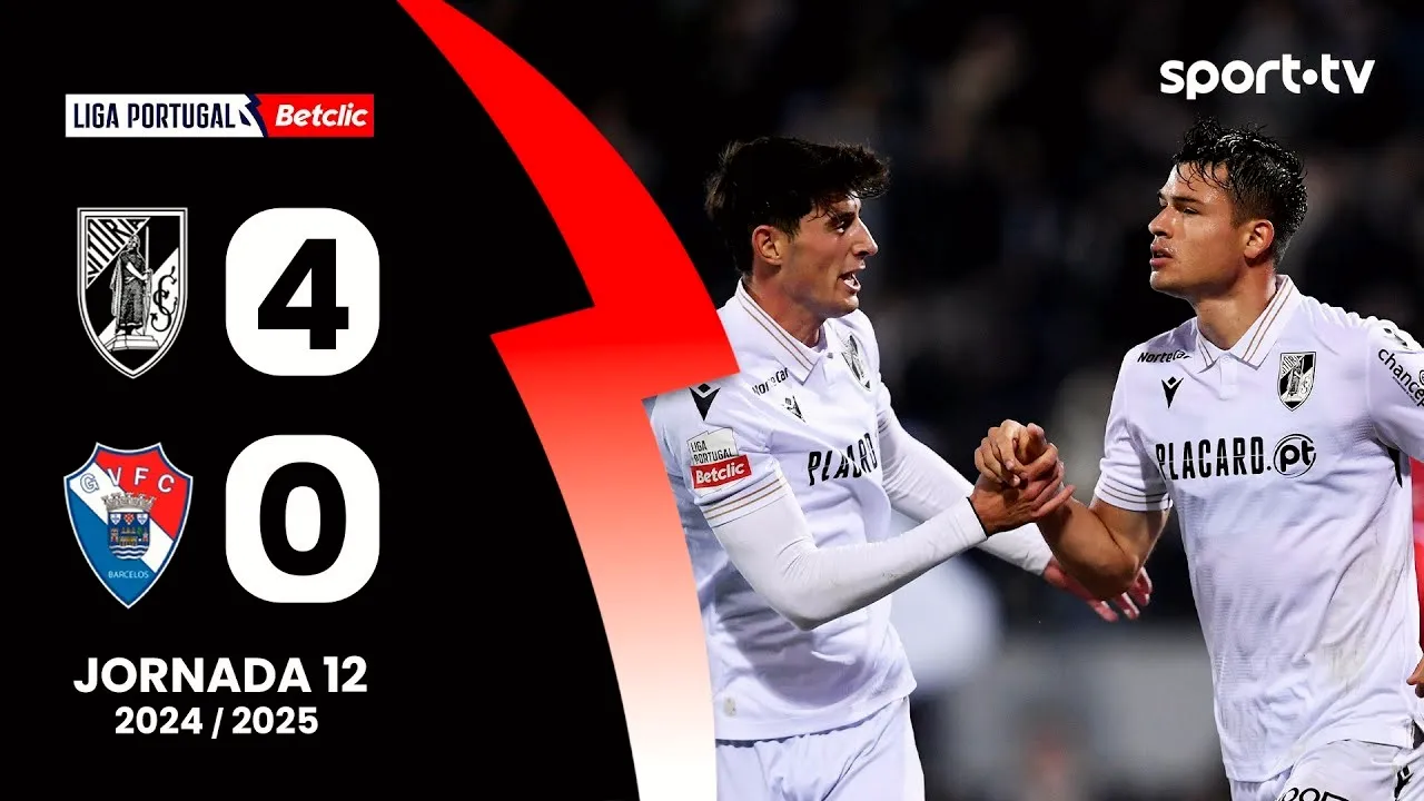 #ไฮไลท์ฟุตบอล วิตอเรีย กิมาไรส์ ถล่ม กิล วิเซนเต้ 4-0 ลีกา ซาเกรส โปรตุเกส คืนวันที่ 3 ธันวาคม 2567 03/12/2567