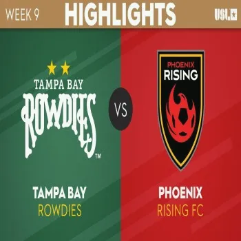 ไฮไลท์ฟุตบอล USL ดิวิชั่น1 : แทมป้า เบย์ โรว์ดี้ส์ เฉือนชนะ ฟีนิกซ์ ไรซิ่ง 2-0 เก็บสามแต้มสำคัญ