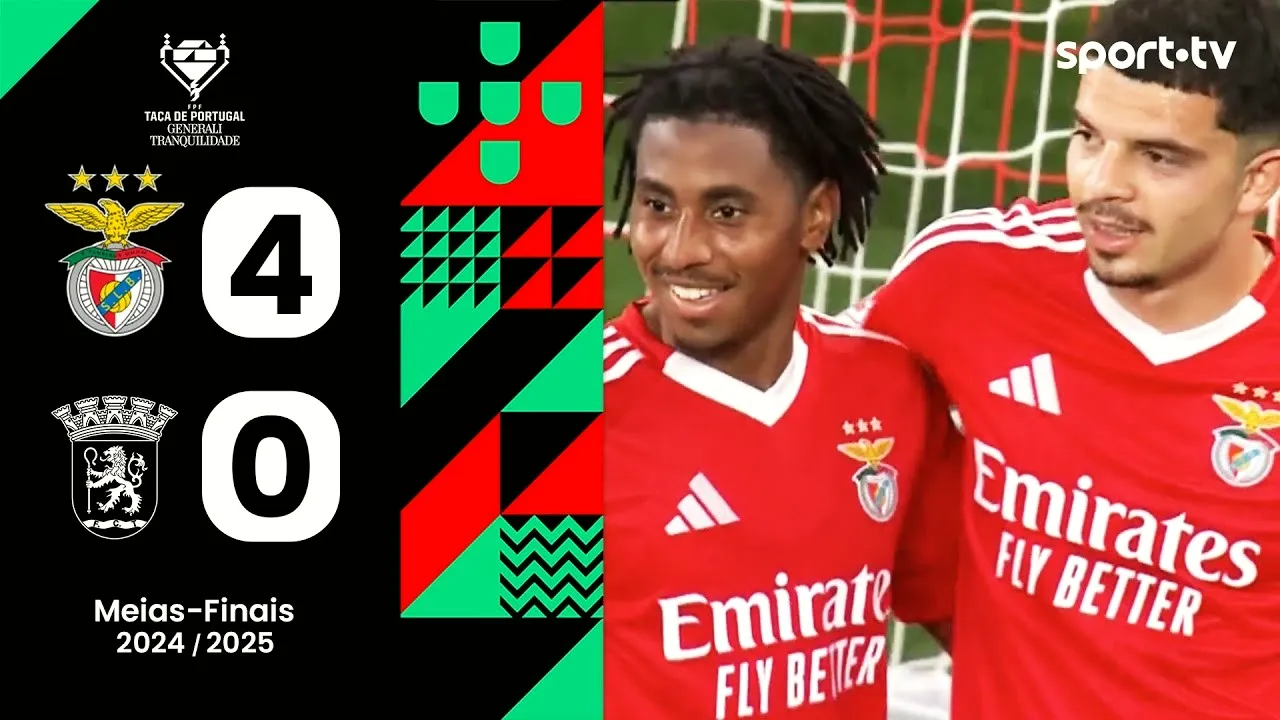 ไฮไลท์ฟุตบอล เบนฟิก้า ถล่ม ทีร์เซนเซ่ 4-0 โปรตุเกส คัพ รอบรองนัดสอง วันที่ 24/04/2568