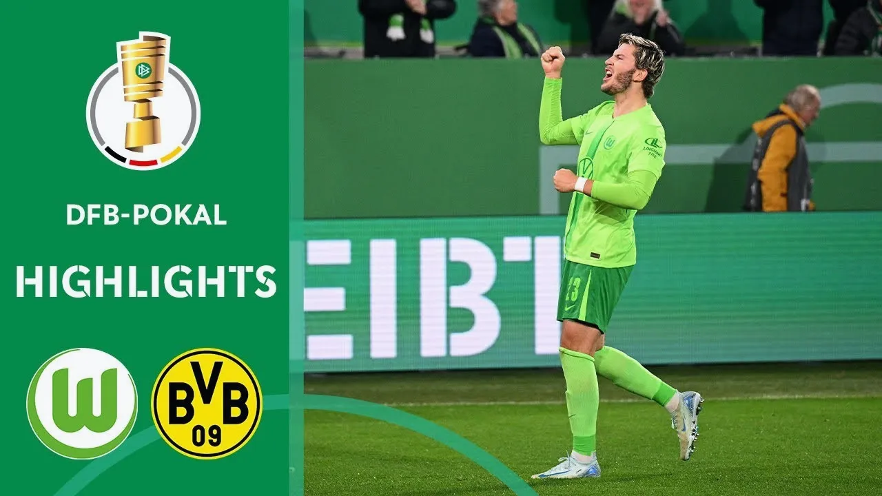 ไฮไลท์ฟุตบอล โวล์ฟสบวร์ก เฉือนเอาชนะ โบรุสเซีย ดอร์ทมุนด์ 1-0 ในศึกเดเอฟเบ โพคาล เยอรมัน 2024 วันที่ 30 ตุลาคม 2567