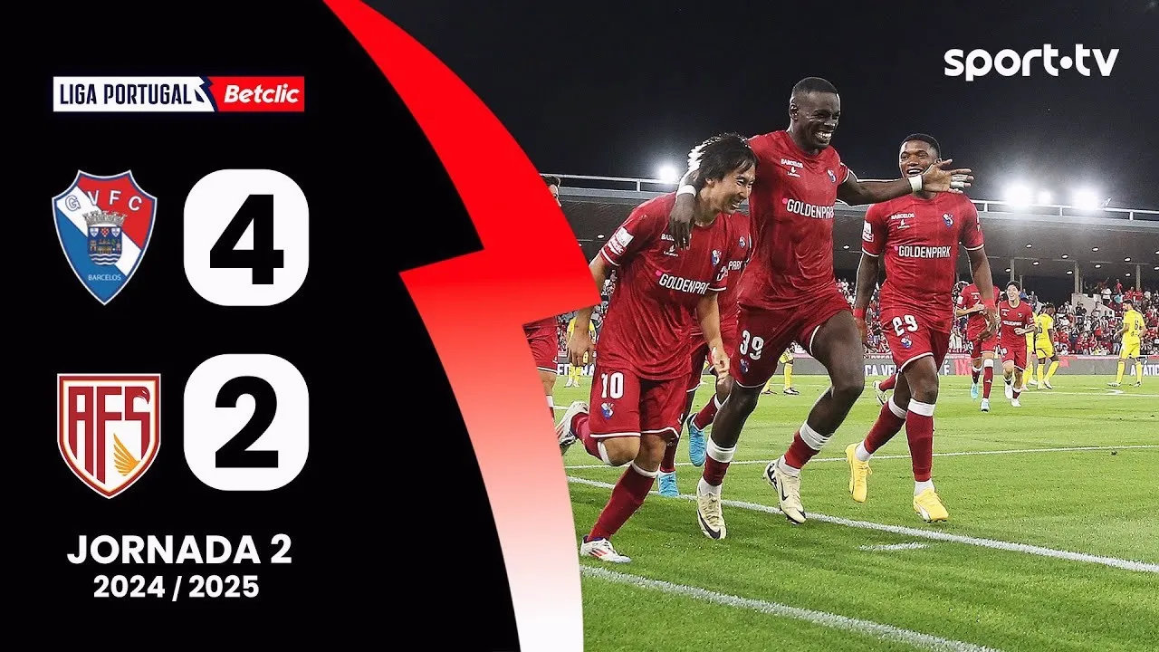 ไฮไลท์ฟุตบอล กิล วิเซนเต้ ชนะเอวีเอส ฟูเตโบล เอสเอดี 4-2 ลีกาซาเกรส โปรตุเกส ฤดูกาล 2024/25 วันที่ 17 สิงหาคม 2567