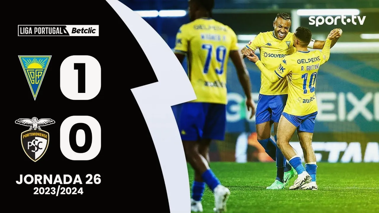 โดบอล69 ขอเสนอไฮไลท์ฟุตบอลโปรตุเกส ลีกา เอสโตริล เฉือน ปอร์ติโมเนนเซ่ 1-0 ศึกซาเกรส ลีก วันที่ 16/03/2567