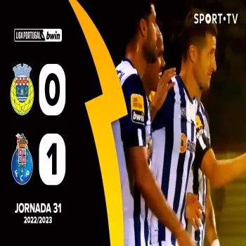 อารัวก้าโดนปอร์โต้บุกเฉือน1-0 ศึกฟุตบอลลีกา ซาเกรส โปรตุเกส ดูไฮไลท์จัดเต็มได้ที่dooball69.com