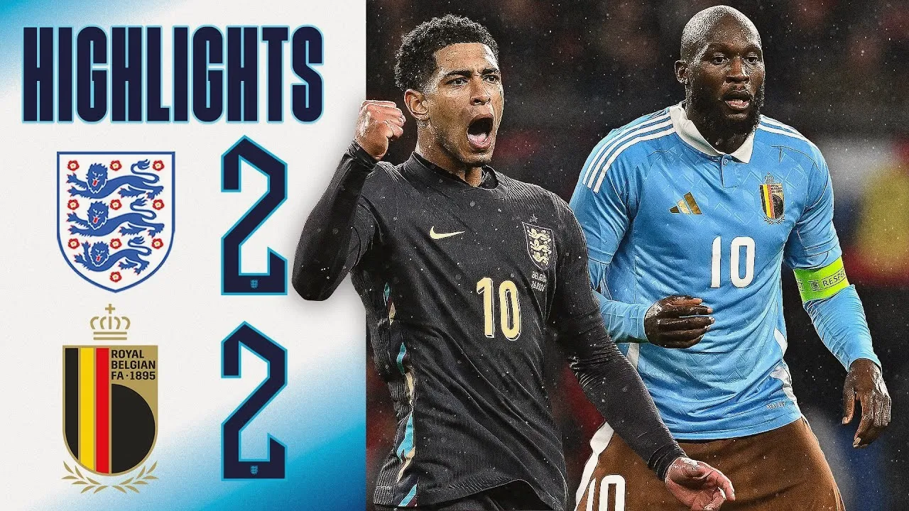 ไฮไลท์ฟุตบอลกระชับมิตรทีมชาติ 2024 วันที่ 27 มีนาคม 2567 จบลงด้วยผลเสมอระหว่าง อังกฤษ 2-2 เบลเยี่ยม ชมคลิปเต็มได้ที่ dooball69.com
