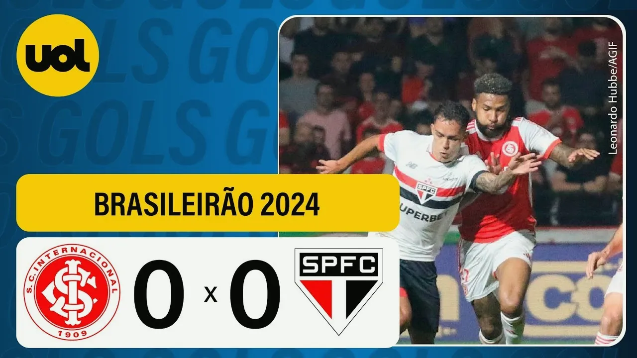 ไฮไลท์ฟุตบอลบราซิล ซีรี่ย์เอ 2024 อินเตอร์นาซิอองนาล เสมอไร้สกอร์ เซาเปาโล 0-0 วันที่ 14 มิถุนายน 2567 dooball69.com
