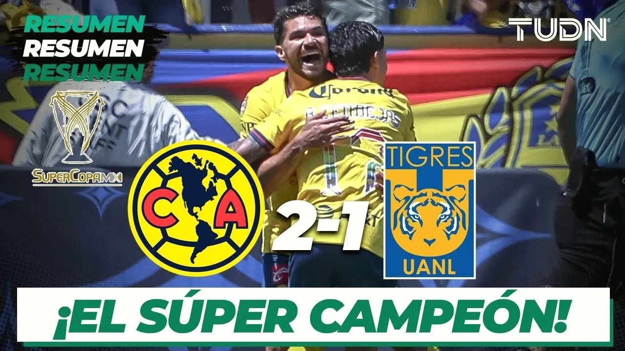 ไฮไลท์ฟุตบอล 01/07/2567 คลับ อเมริกา ชนะ ไทเกรส ยูเอเอ็นแอล 2-1 ในเม็กซิโก ซูเปอร์คัพ 2024