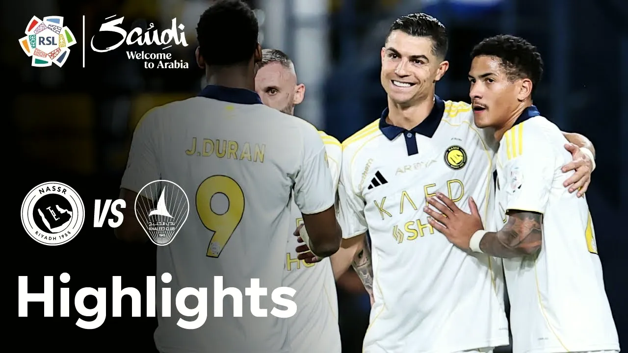 ไฮไลท์ฟุตบอล อัล นาสเซอร์ ชนะ อัล คาลีจ 2-0 ในศึกซาอุดีอาระเบีย โปรเฟสชั่นแนล ลีก ฤดูกาล 2025 วันที่ 22 พฤษภาคม 2568
