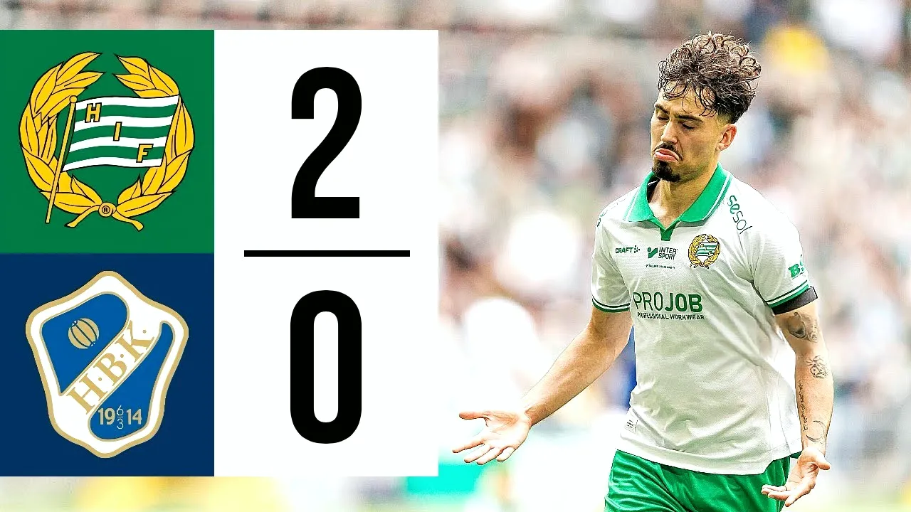 ไฮไลท์ฟุตบอล ฮัมมาร์บี้เปิดบ้านถล่มฮาล์มสตัด 2-0 ศึกสวีเดน ออลสเวนส์คาน 2025 วันที่ 29 มิถุนายน 2568