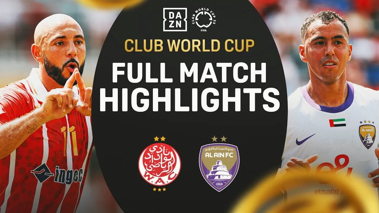 02/06/2568 ไฮไลท์ฟุตบอล FIF Club World Cup 2025 วีแดด คาซาบลานก้า(โมร็อกโก) เปิดบ้านพ่าย อัล ไอน์(ยูเออี) สุดระทึก 1-2 ศึกฟีฟ่าคลับเวิลด์คัพ 27 มิถุนายน 2568