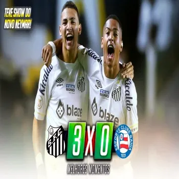 dooball69.com พาไฮไลท์บราซิลเซเรียอา ซานโตสฟอร์มโหดถล่มบาเฮีย 3-0
