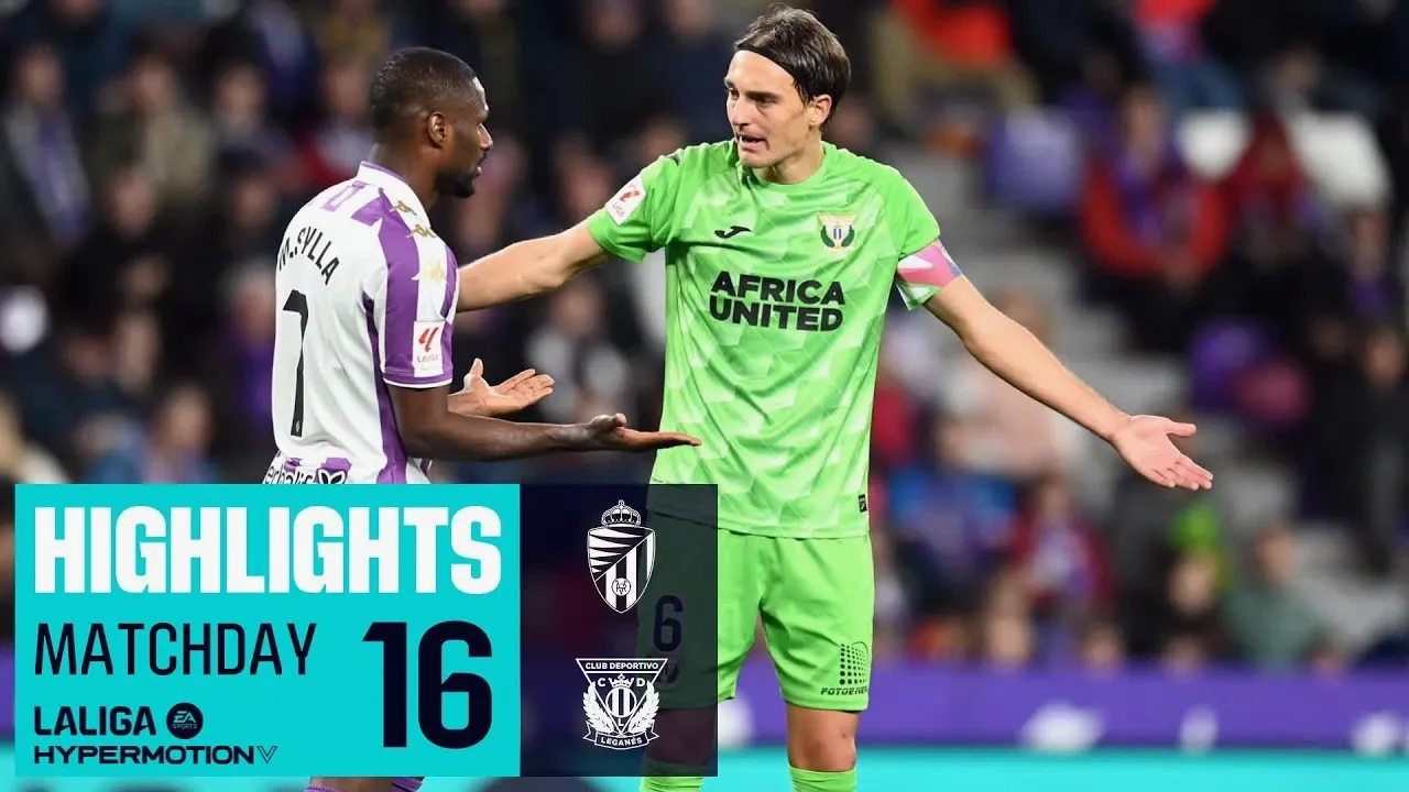 ไฮไลท์ฟุตบอลเรอัล บายาโดลิด เสมอ เลกาเนส 1-1 ศึกอเดลันเต้ สเปน ฤดูกาล 2023/24 วันที่ 18 พฤศจิกายน 2566