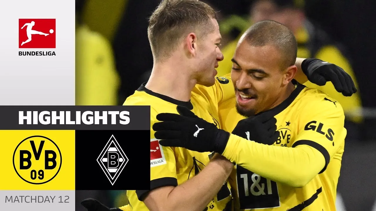 ไฮไลท์ฟุตบอลเดือด ดอร์ทมุนด์ 3-2 พลิกชนะมึนเช่นกลัดบัค ศึกบุนเดสลีก้าเยอรมัน 26/11/2566