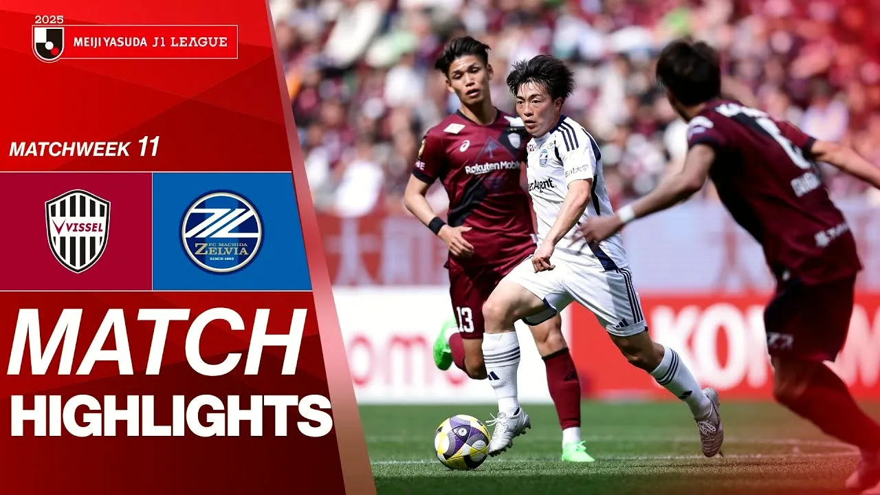 ไฮไลท์ฟุตบอล วิสเซล โกเบ เฉือน มาชิดา เซลเวีย 1-0 ศึกเจลีกญี่ปุ่น 2025 วันที่ 20 เมษายน 2568