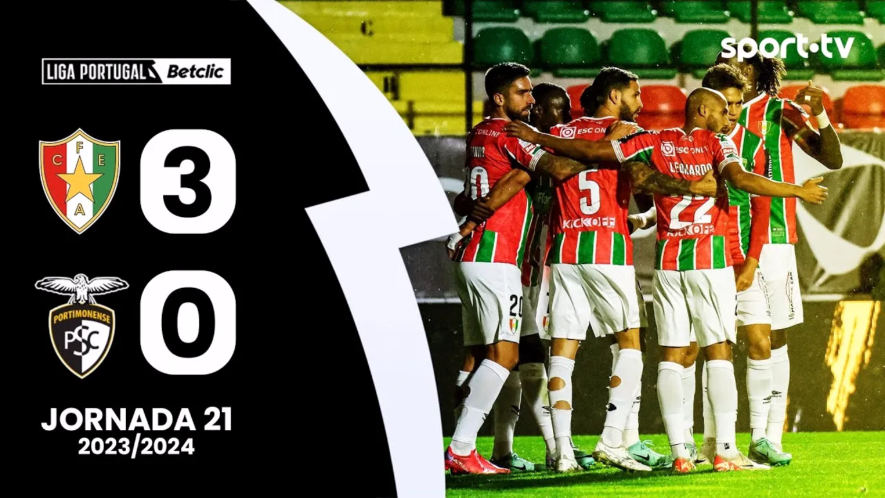ดูไฮไลท์ฟุตบอล อมาดอร่า ถล่ม ปอร์ติโมเนนเซ่ 3-0 ในลีกา ซาเกรส โปรตุเกส 10/02/2567