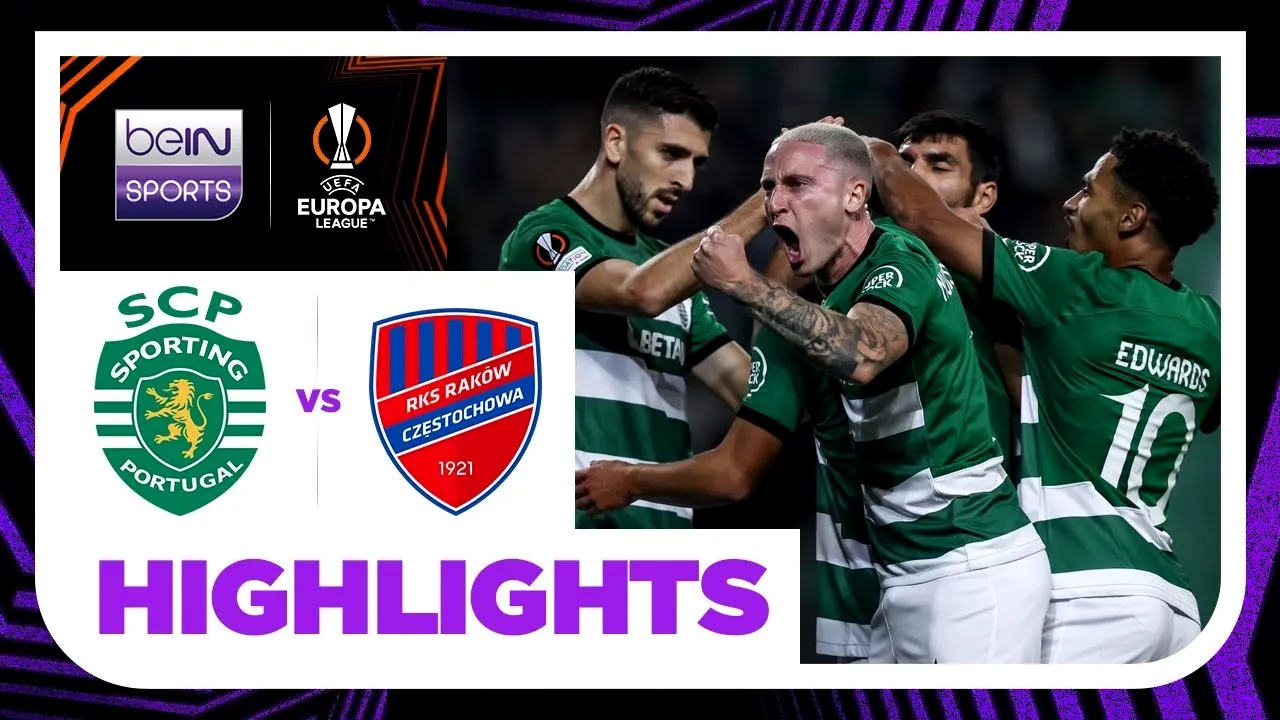 [ไฮไลท์ฟุตบอล] สปอร์ติ้ง ลิสบอน เอาชนะ รากูฟว์ เชสโตว์ฮาวา 2-1 ในศึกยูฟ่า ยูโรป้าลีก วันที่ 10 พฤศจิกายน 2566