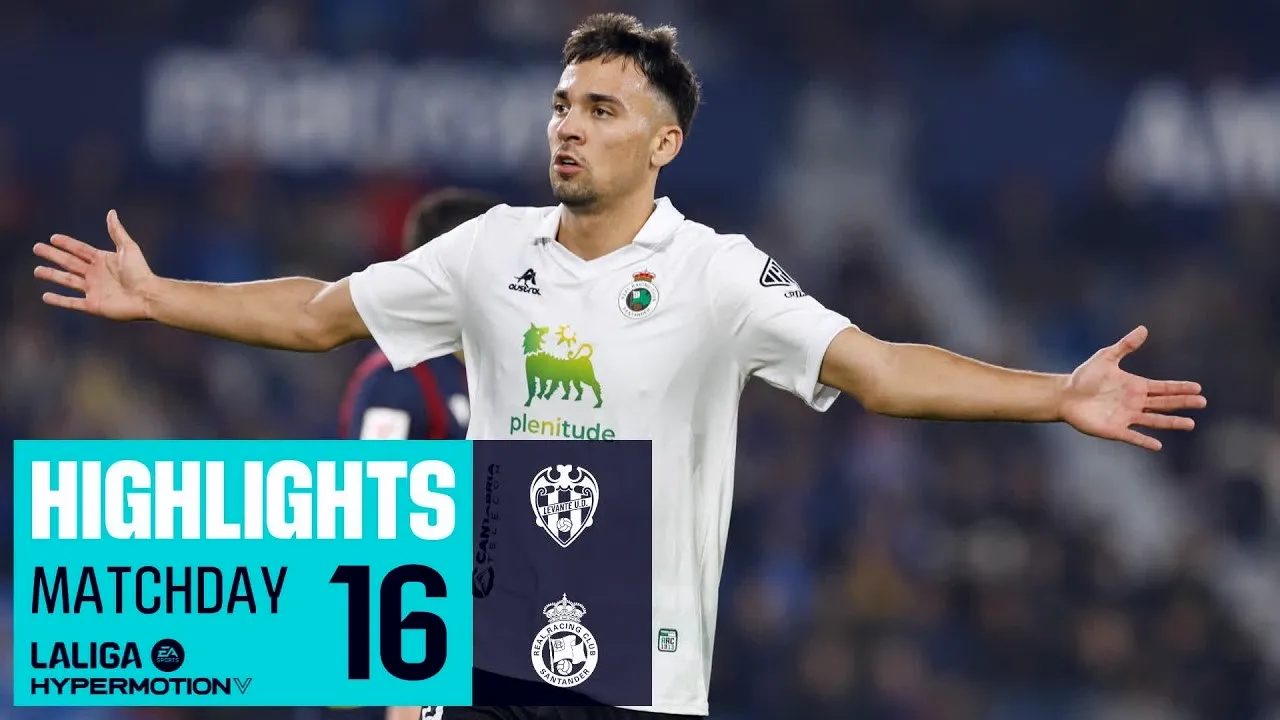 ไฮไลท์ฟุตบอลอเดลันเต้สเปน 2023/66 เลบานเต้พ่ายคารัง 2-4 ราซิ่ง ซานตานเดร์ 21/11/2566