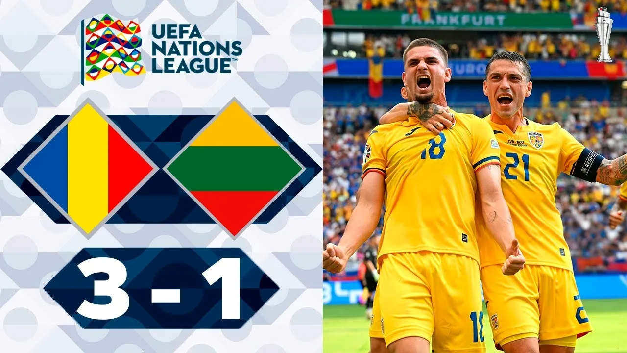 ไฮไลท์ฟุตบอล โรมาเนีย ชนะ ลิธัวเนีย 3-1 ในศึกยูฟ่า เนชั่นส์ ลีก 2024 วันที่ 10 กันยายน 2567 dooball69.com
