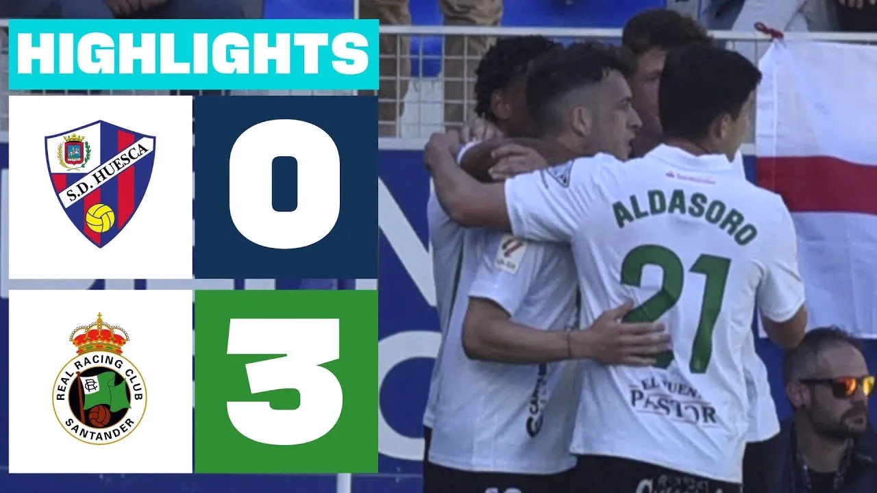 ดูไฮไลท์ ฮูเอสก้า 0-3 ราซิ่ง ซานตานเดร์ ศึกอเดลันเต้ สเปน 19 พฤษภาคม 2567