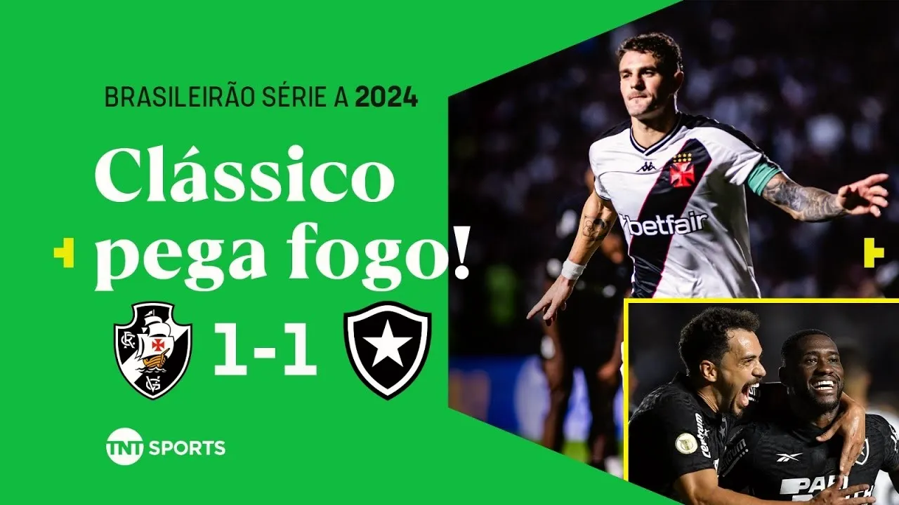 ไฮไลท์ฟุตบอลบราซิล ซีรี่ย์เอ 2024 วันที่ 30 มิถุนายน 2567 วาสโก ดา กาม่า เสมอกับ โบตาโฟโก้ อาร์เจ 1-1 ที่ dooball69.com