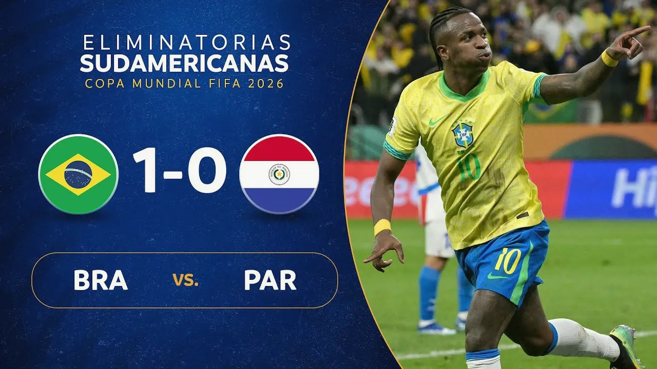 ไฮไลท์บอล บราซิล เฉือน ปารากวัย 1-0 ศึกฟุตบอลโลก 2026 รอบคัดเลือก โซนอเมริกาใต้ วันที่ 11 มิถุนายน 2568