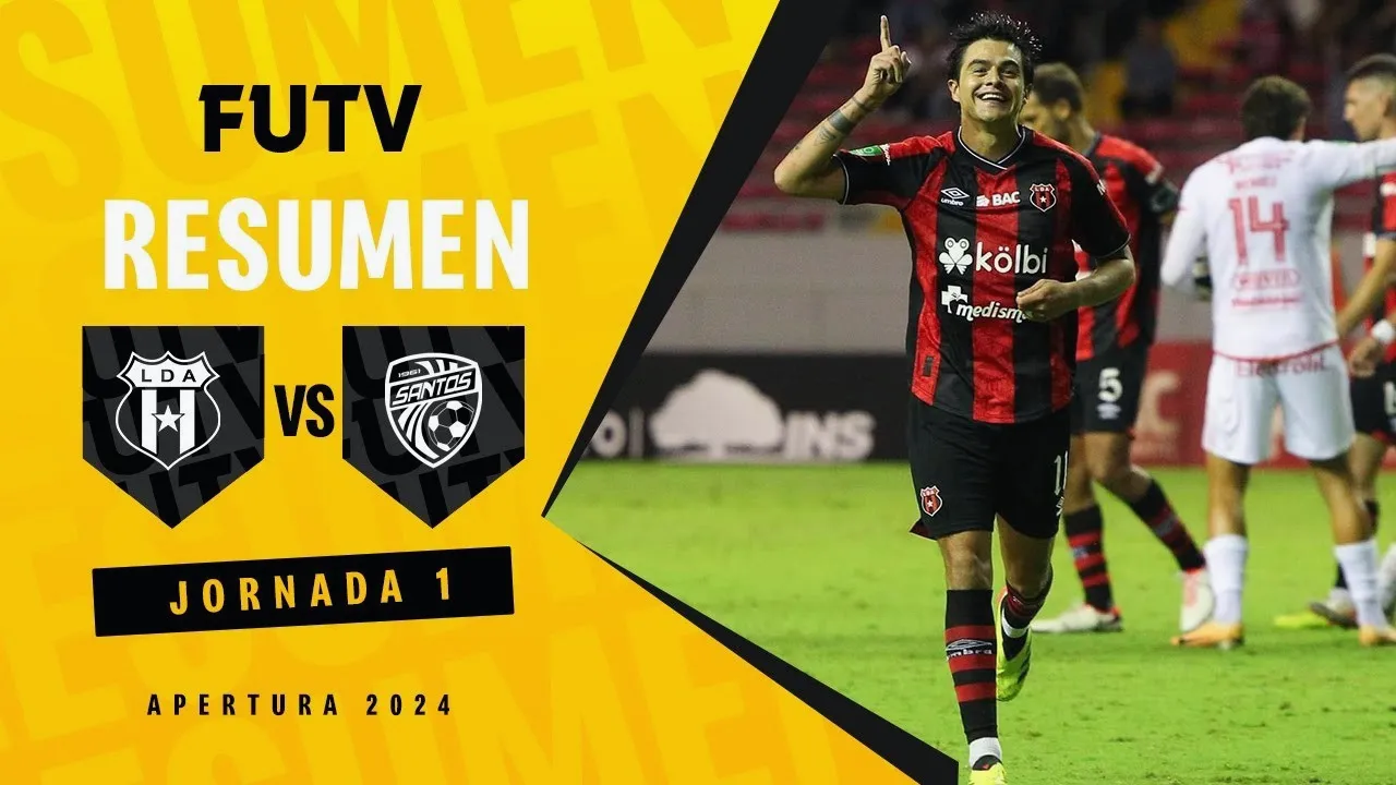อลาจูเรนเซ่พลิกนรกซานโตสเดกัวปิเลส 2-1 พรีเมร่าดิวิชั่นคอสตาริก้า 2024 22/07/2567