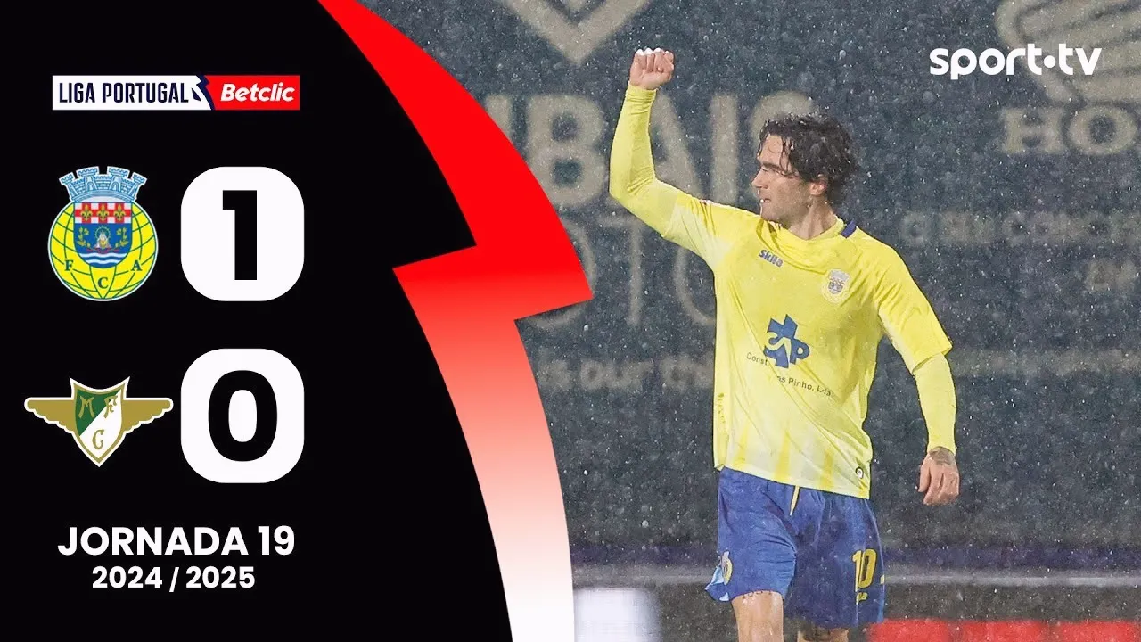 ไฮไลท์บอลลีกา ซาเกรส โปรตุเกส 25/01/2568 อารัวก้า ชนะ โมไรเรนเซ่ 1-0