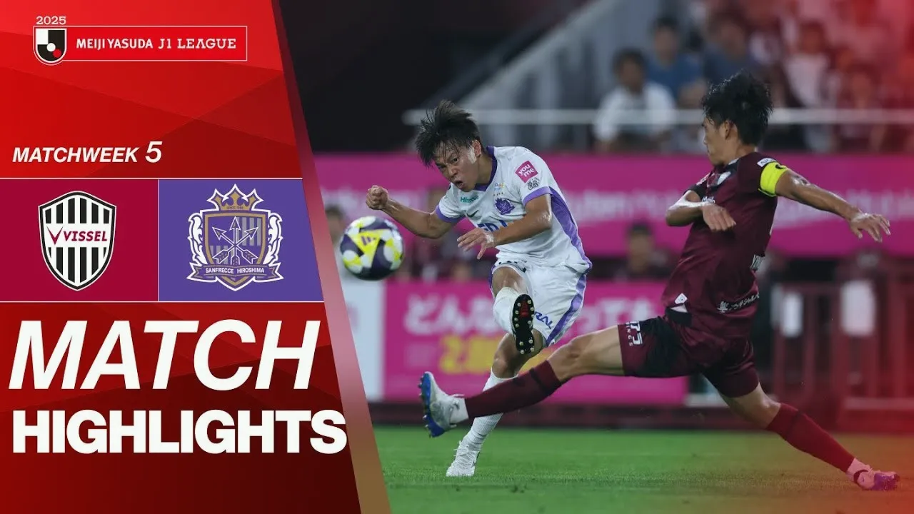 บอลเจลีก ฮิโรชิม่า บุกพ่ายวิสเซลโกเบ 1-0 คู่ชิงมีดสั้นชี้ชะตาลุ้นแชมป์ 03/07/2568