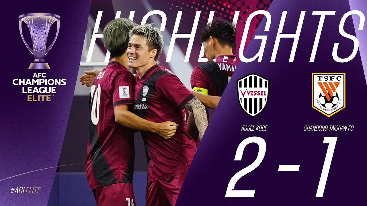 ไฮไลท์ฟุตบอล 02/10/2567 วิสเซล โกเบ เฉือน ซานตง ไท่ซาน 2-1 ศึกเอเอฟซี แชมเปี้ยนส์ลีก 2024